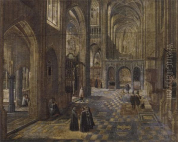 The Interior Of A Gothic Church - view 1