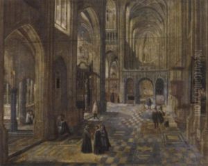 The Interior Of A Gothic Church The Interior Of A Gothic Church