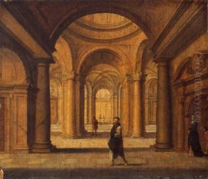 Interno Di Chiesa Con Figure by Peeter Neeffs the Elder