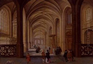 Interior Of A Church With Figures Interior Of A Church With Figures