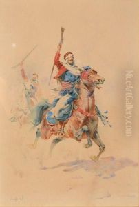 Cavalier Arabe. by Alphonse Birck