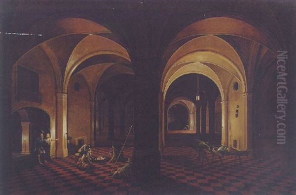 The Interior Of A Crypt With The Liberation Of Saint Peter - view 1