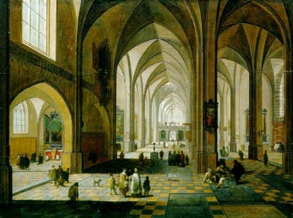 The Interior Of A Gothic Cathedral - view 1