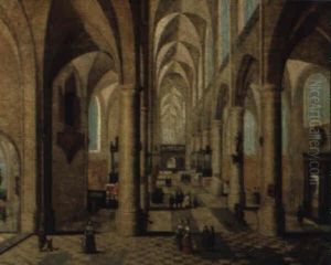 Das Innere Einer Gotischen Kirche by Peeter Neeffs the Elder