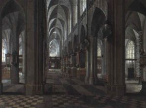 Interieur De La Cathedrale D'anvers by Peeter Neeffs the Elder