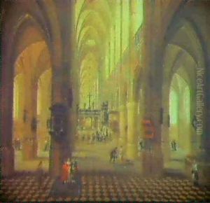 Interieur D'eglise by Peeter Neeffs the Elder