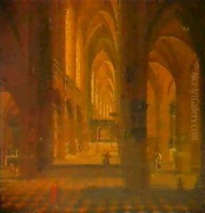 Inneres Einer Gotischen Kirche