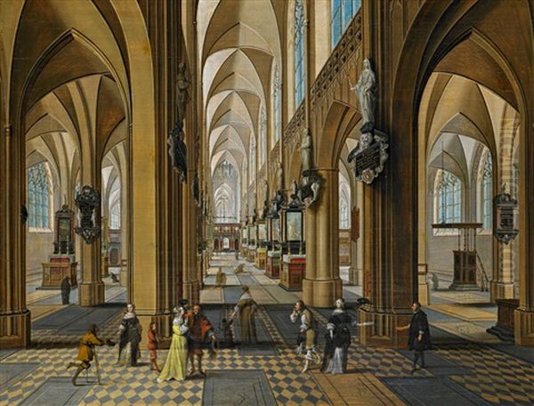 Im Inneren Der Liebfrauenkirche In Antwerpen - view 1