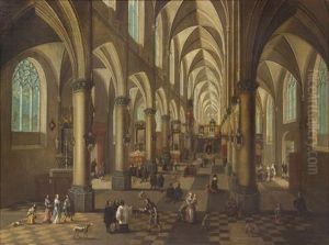Church Of St. Walburga In Antwerp by Peeter Neeffs the Younger