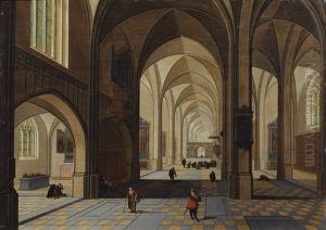 Interieur D'eglise by Peeter Neeffs the Younger