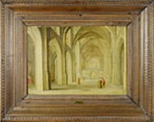 Interior Of A Gothic Temple by Peeter Neeffs the Younger
