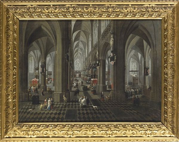 Interior Of Antwerp Cathedral - view 1