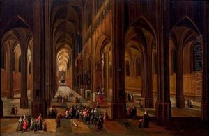 Interieur D'eglise by Peeter Neeffs the Younger