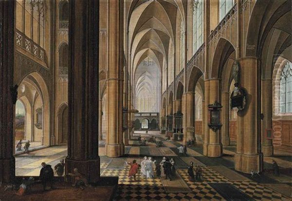 L'interieur De La Cathedrale D'anvers - view 1