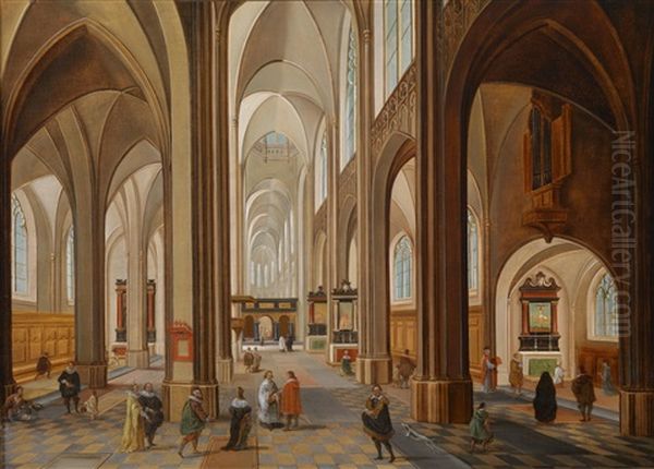 Das Innere Der Onze Lieve Vrouwe-kathedrale In Antwerpen - view 1