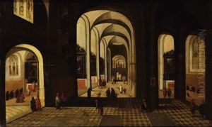 Interieur D'eglise by Peeter Neeffs the Younger