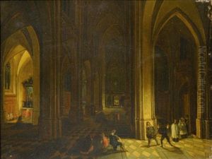 Interieur D'eglise by Peeter Neeffs the Younger