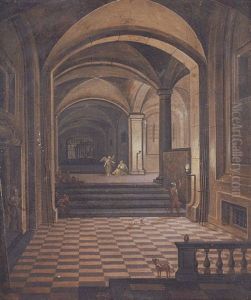 An Architectural Fantasy With Saint Peter Imprisoned by Peeter Neeffs the Younger