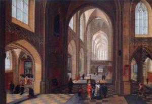 Interieur D'eglise by Peeter Neeffs the Younger