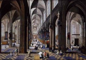 Interieur D'eglise by Peeter Neeffs the Younger