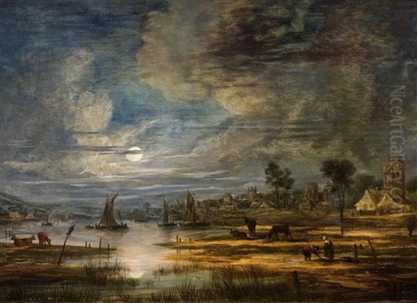 Landscape In The Moonlight - view 1
