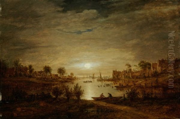 Uferlandschaft Im Mondlicht - view 1