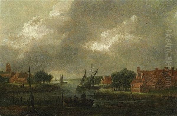 Nachtliche Szene An Der Schelde - view 1