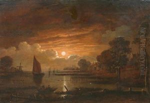 Mondscheinlandschaft by Aert van der Neer