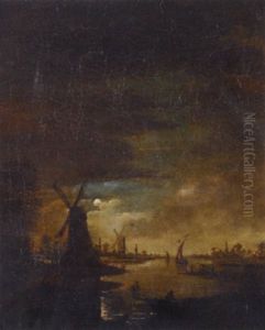 Paysage Au Clair De Lune by Aert van der Neer