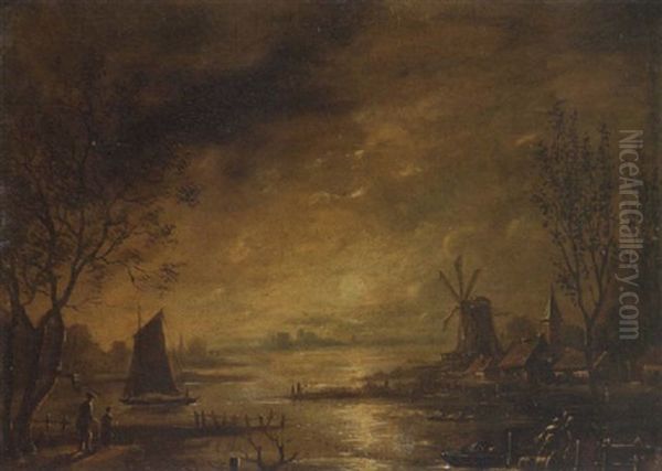 Hollandische Mondscheinlandschaft - view 1