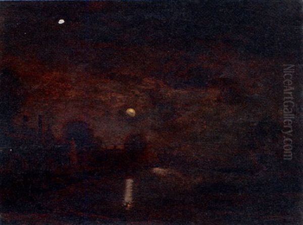 Moonlit Lake - view 1