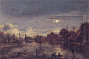 Nocturnal River Landscape Nocturnal River Landscape