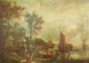 Masterbrook Harbor Of Rotterdam by Aert van der Neer