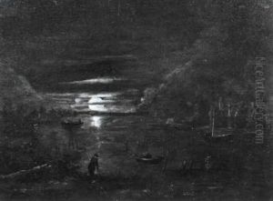 Mondscheinlandschaft by Aert van der Neer
