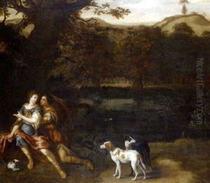Zeus Sous Les Traits De Diane Seduisant Callisto by Eglon van der Neer
