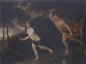 Apollo And Daphne by Eglon van der Neer