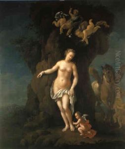 Die An Einen Baum Gekettete Andromeda by Eglon van der Neer