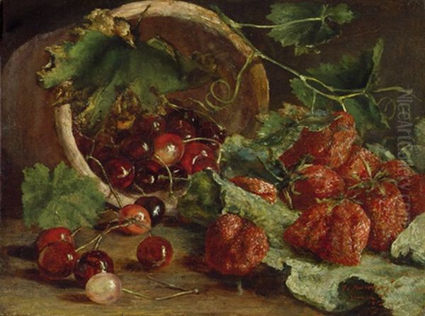 Stilleben Mit Erdbeeren Und Kirschen - view 1