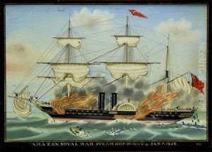 The Amazon, Royal Mail Steam Ship, Burnt 4th Jany. 1852