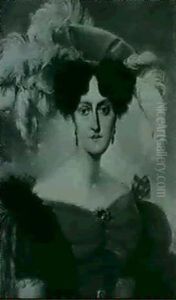 Portrait De Femme Au Chapeau A Plume