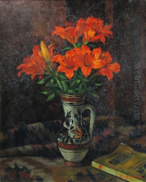 Red Lilies - view 1