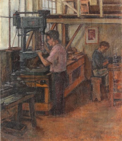 Workers In The Factory - view 1