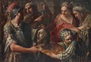 Salme Riceve La Testa Del Battista by Pietro Negri