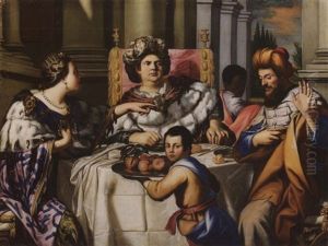 Ester E Assuero by Pietro Negri