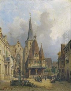 Rathaus In Michelstadt: A Dancing Bear On The Town Square