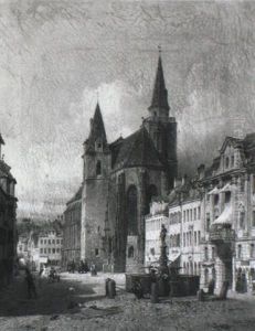 Ansbach. Blick Auf Den Markgraf-georg-brunnen by Michael Neher
