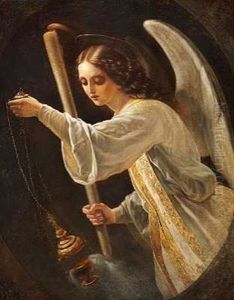 Angel With Thurible by Timoleon Carl von Nehf