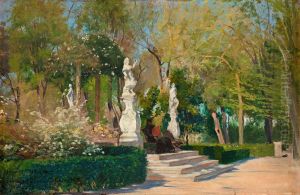 Park Scene From Sevilla by Hugo Birger