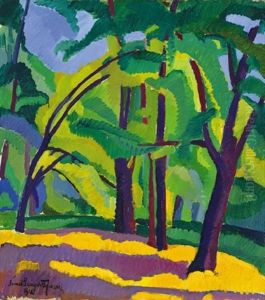 View Of The City-park by Jozsef Nemes-Lamperth