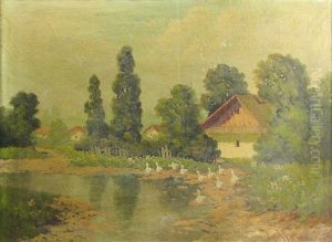 Goose At The Pond